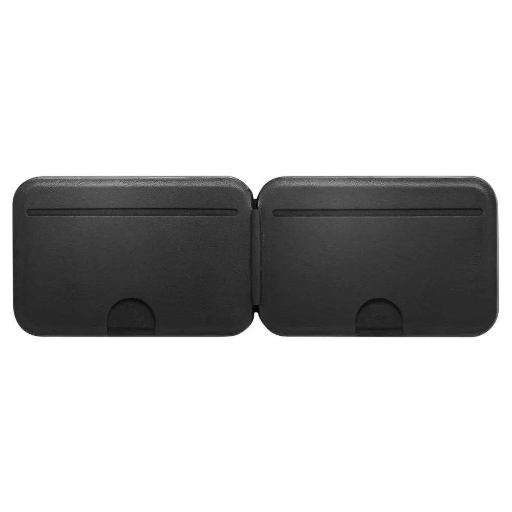 Stojak na telefon z miejscem na karty Spigen S314-2 Slim Fold Tripod MagSafe Universal Magnetic Card Holder Black