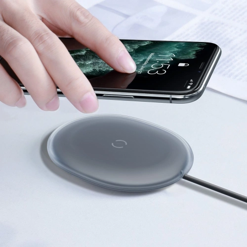 Buy Baseus Jelly wireless induction charger, 15W (black) - BSU1631BLK - {ean13} - Home Screen Store Europe