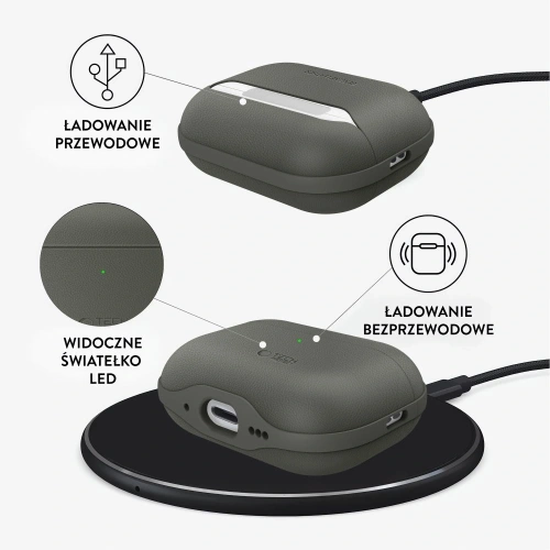 Etui Tech-Protect NaturalFit do Apple AirPods Pro 3 Olive Green