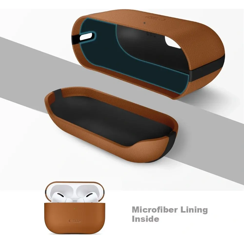 Etui Tech-Protect NaturalFit do Apple AirPods Pro 3 Brown