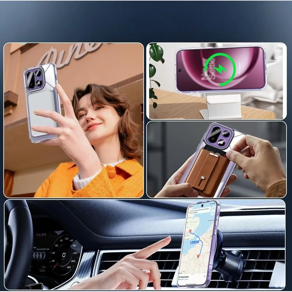 Etui Tech-Protect Flexair Hybrid MagSafe do OnePlus 15 Clear