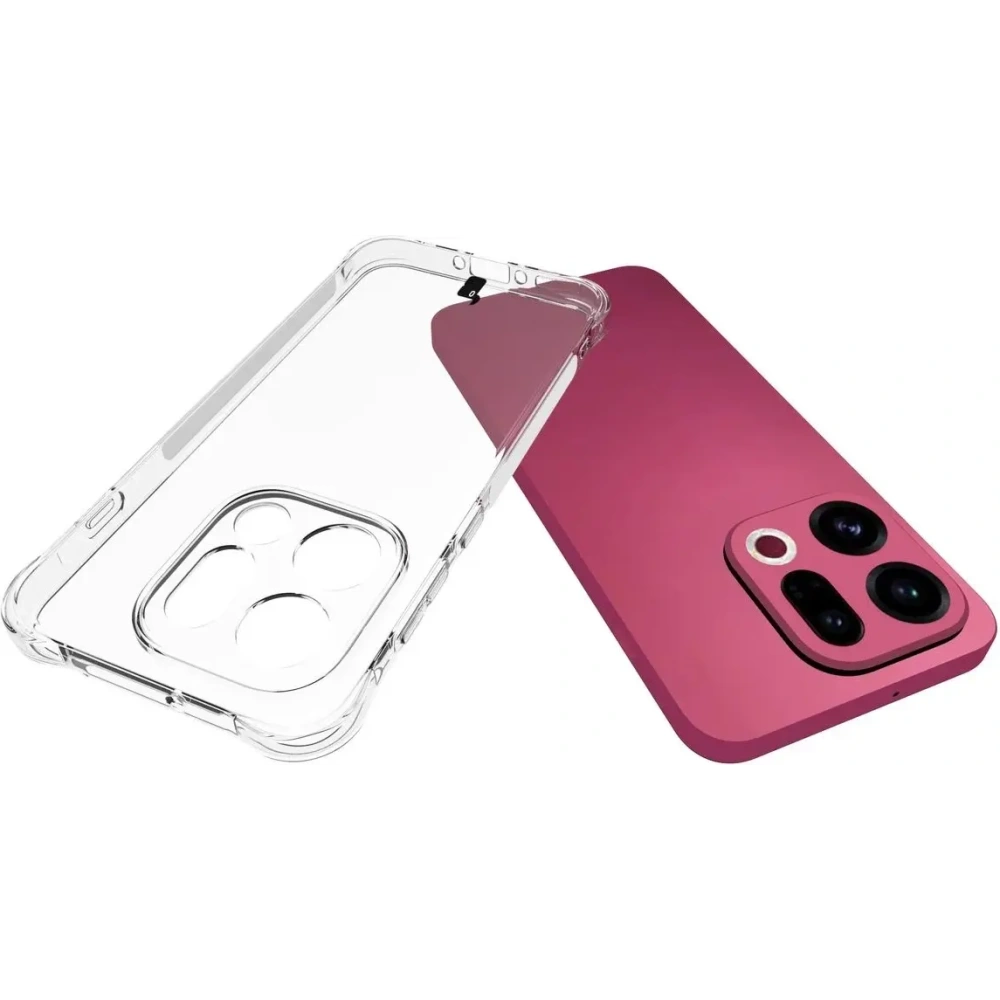 Elastyczne etui + 2x folia na ekran Bizon Case Clear Pack do Oppo Find X9