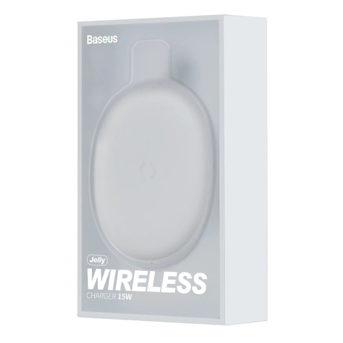 Kup Încărcător wireless inductiv Baseus Jelly, 15W (alb) - BSU1632WHT - {ean13} - Sklep Home Screen