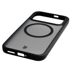Etui z pierścieniem magnetycznym Bizon Case MatteO do Xiaomi POCO F8 Pro przydymione-czarne