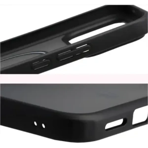 Etui z pierścieniem magnetycznym Bizon Case MatteO do Xiaomi POCO F8 Ultra przydymione-czarne