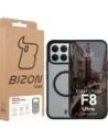 Etui z pierścieniem magnetycznym Bizon Case MatteO do Xiaomi POCO F8 Ultra przydymione-czarne