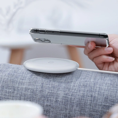 Buy Baseus Jelly wireless induction charger, 15W (white) - BSU1632WHT - {ean13} - Home Screen Store Europe