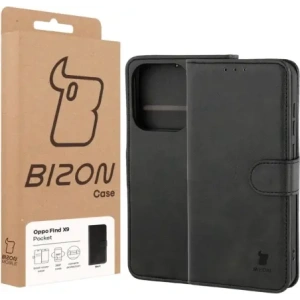 Etui z klapką Bizon Case Pocket do Oppo Find X9 czarne