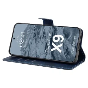Etui z klapką Bizon Case Pocket do Oppo Find X9 granatowe