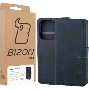 Etui z klapką Bizon Case Pocket do Oppo Find X9 granatowe
