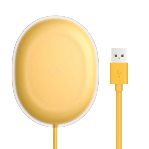 Buy Baseus Jelly wireless induction charger, 15W (yellow) - BSU1633YEL - {ean13} - Home Screen Store Europe