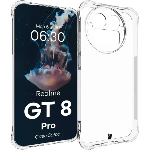 Elastyczne etui Bizon Case Salpa do Realme GT 8 Pro przezroczyste