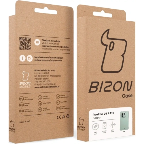 Elastyczne etui Bizon Case Salpa do Realme GT 8 Pro przezroczyste