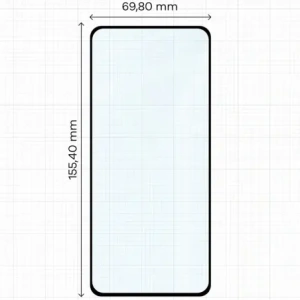 Szkło hartowane Bizon Glass Edge Duo do Motorola Moto G84 5G czarna ramka [2 PACK]