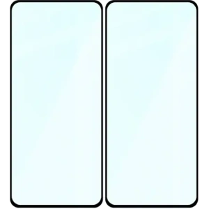 Szkło hartowane Bizon Glass Edge Duo do Motorola Moto G84 5G czarna ramka [2 PACK]