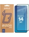 Szkło hartowane Bizon Glass Edge Duo do Realme 14 5G / 14T 5G czarna ramka [2 PACK]