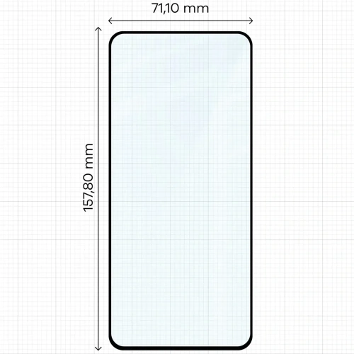 Szkło hartowane Bizon Glass Edge Duo do Realme 14 5G / 14T 5G czarna ramka [2 PACK]
