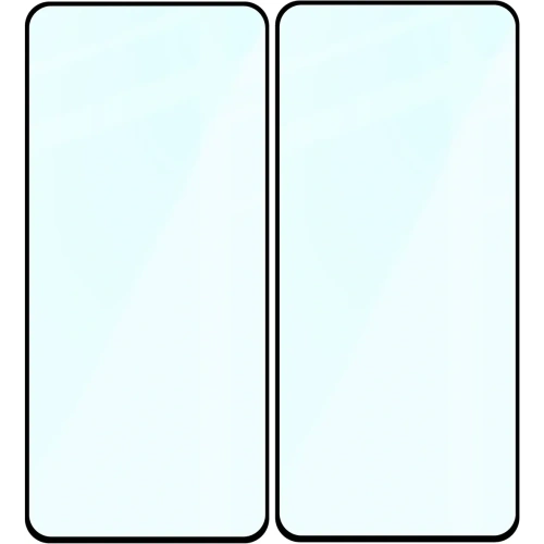 Szkło hartowane Bizon Glass Edge Duo do Realme 14 5G / 14T 5G czarna ramka [2 PACK]