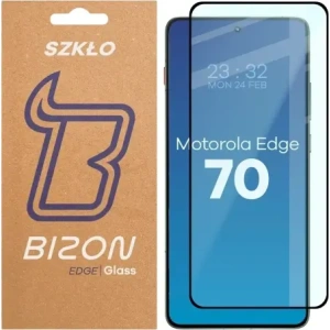 Szkło hartowane Bizon Glass Edge 2 do Motorola Edge 70 czarna ramka