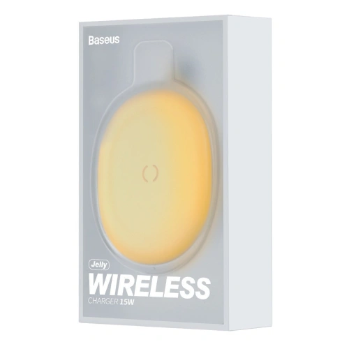 Kup Încărcător wireless inductiv Baseus Jelly, 15W (galben) - BSU1633YEL - {ean13} - Sklep Home Screen