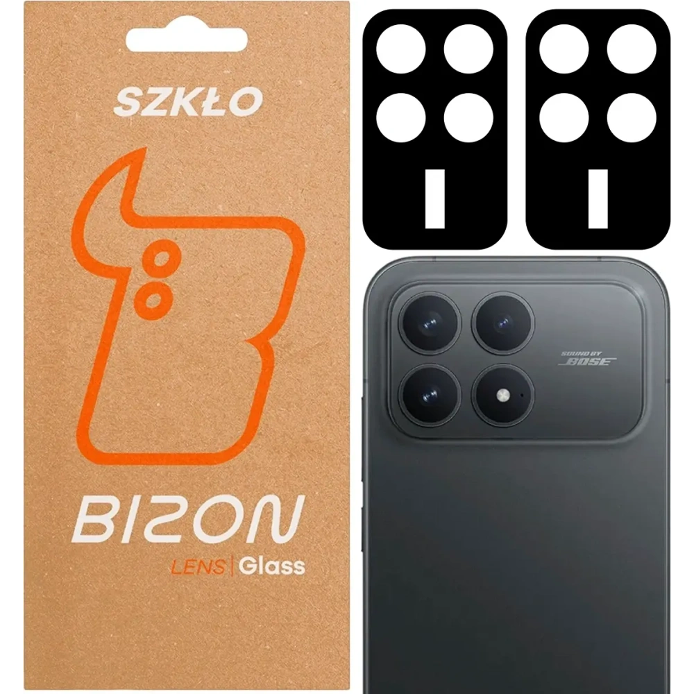 Szkło na aparat Bizon Glass Lens do Xiaomi POCO F8 Pro [2 PACK]