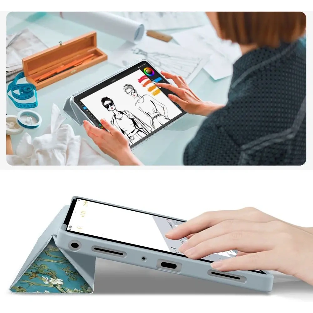 Etui Tech-Protect SmartCase do Samsung Galaxy Tab A9+ / A11+ Plus 11.0 X210 / X215 / X216 / X230 / X235 / X236 Sakura