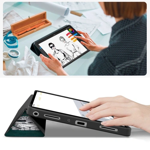 Etui Tech-Protect SmartCase do Samsung Galaxy Tab A9+ / A11+ Plus 11.0 X210 / X215 / X216 / X230 / X235 / X236 Sad Cat
