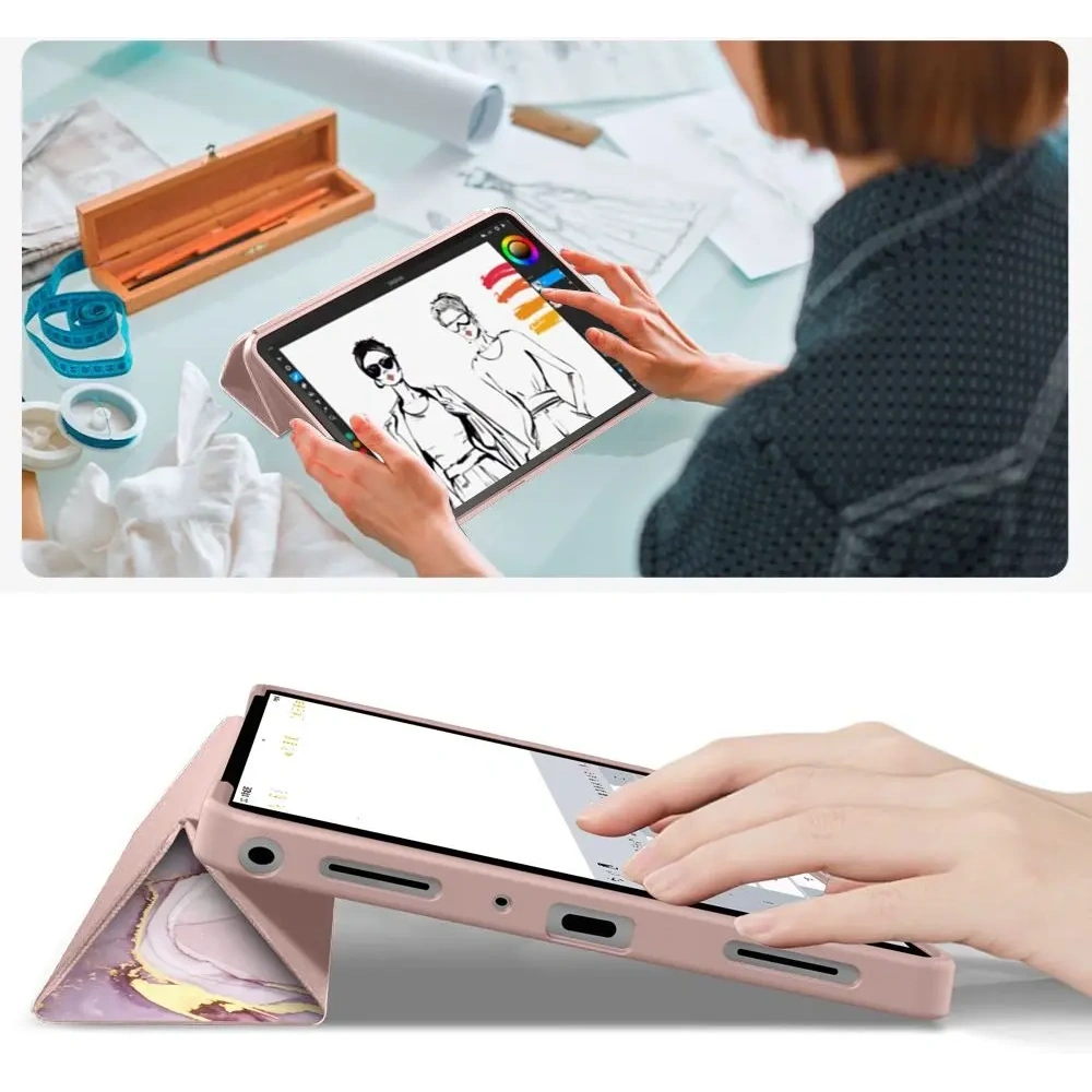 Etui Tech-Protect SmartCase do Samsung Galaxy Tab A9+ / A11+ Plus 11.0 X210 / X215 / X216 / X230 / X235 / X236 Marble