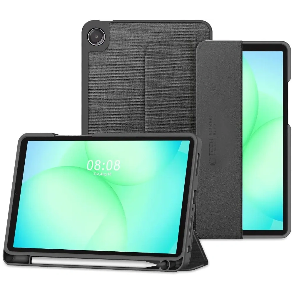 Etui Tech-Protect SmartCase Pen Canvas do Samsung Galaxy Tab A9+ / A11+ Plus 11.0 X210 / X215 / X216 / X230 / X235 / X236 Charcoal Grey