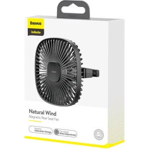 Kup Automobilový ventilátor / větrák Baseus Natural Wind na opěrku hlavy, magnetický (černý) - BSU1634BLK - {ean13} - Sklep Home Screen