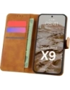 Etui z klapką Bizon Case Pocket do Oppo Find X9 brązowe