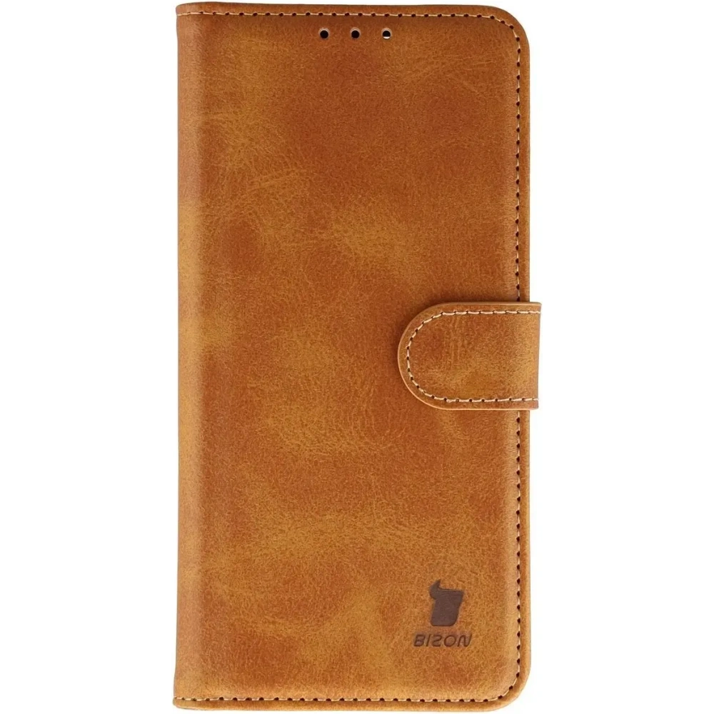Etui z klapką Bizon Case Pocket do Oppo Find X9 brązowe
