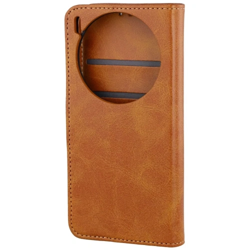 Etui z klapką Bizon Case Pocket do Vivo X300 brązowe