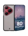 Etui Bizon Case Angelo do Huawei Pura 80 Pro / Pro Plus przydymione z czarną ramką