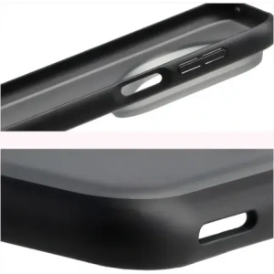 Etui Bizon Case Angelo do Huawei Pura 80 Pro / Pro Plus przydymione z czarną ramką