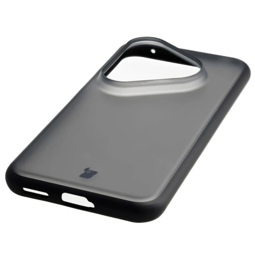 Etui Bizon Case Angelo do Huawei Pura 80 Pro / Pro Plus przydymione z czarną ramką
