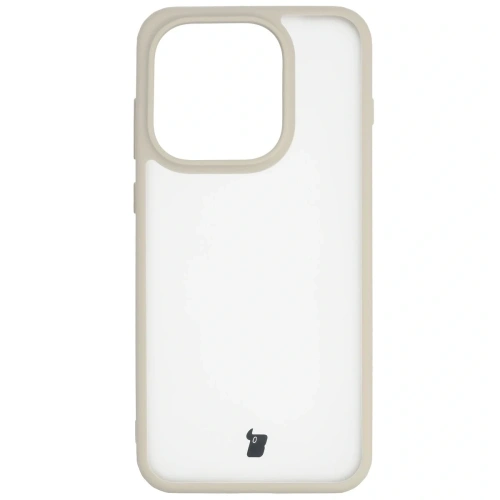 Etui Bizon Case Angelo do Oppo Find X9 półprzezroczyste z beżową ramką