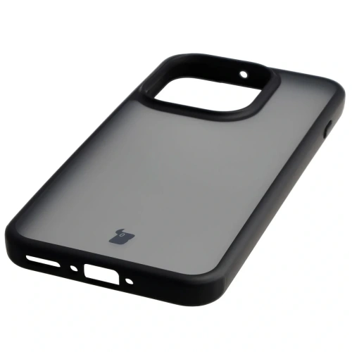 Etui Bizon Case Angelo do Oppo Find X9 przydymione z czarną ramką