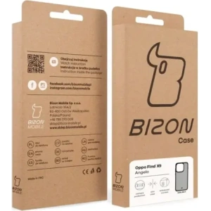 Etui Bizon Case Angelo do Oppo Find X9 przydymione z czarną ramką