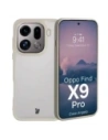 Etui Bizon Case Angelo do Oppo Find X9 Pro półprzezroczyste z beżową ramką