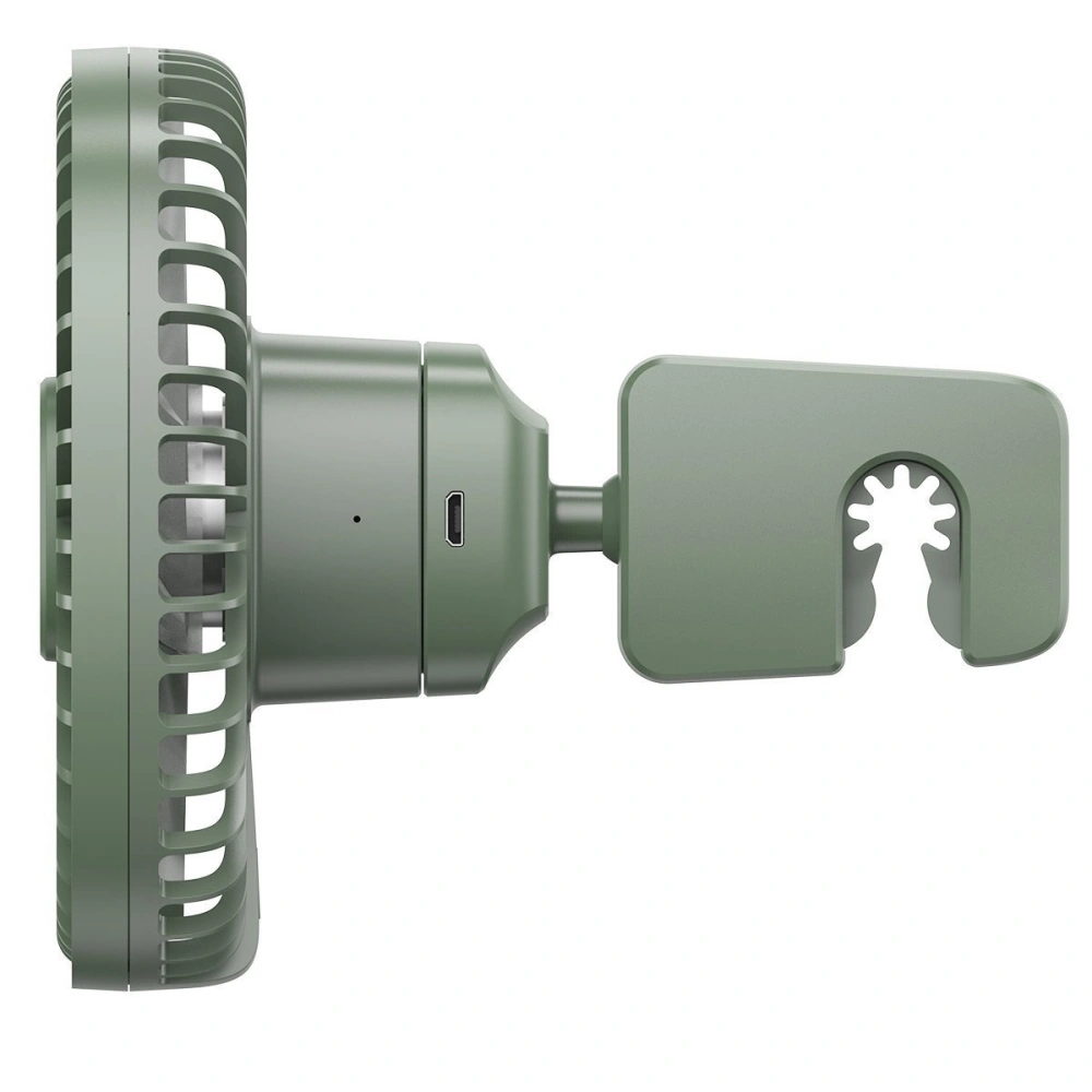 Samochodowy wentylator / wiatrak Baseus Natural Wind na zagłówek, magnetyczny (zielony)