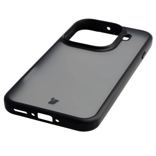 Etui Bizon Case Angelo do Oppo Find X9 Pro przydymione z czarną ramką