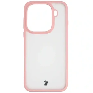 Etui Bizon Case Angelo do Oppo Find X9 Pro półprzezroczyste z jasnoróżową ramką