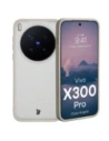 Etui Bizon Case Angelo do Vivo X300 Pro półprzezroczyste z beżową ramką