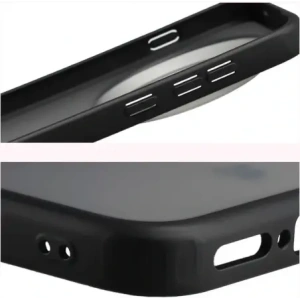 Etui Bizon Case Angelo do Vivo X300 Pro przydymione z czarną ramką