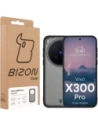 Etui Bizon Case Angelo do Vivo X300 Pro przydymione z czarną ramką