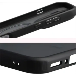 Etui z pierścieniem magnetycznym Bizon Case MatteO do Oppo Find X9 Pro przydymione-czarne