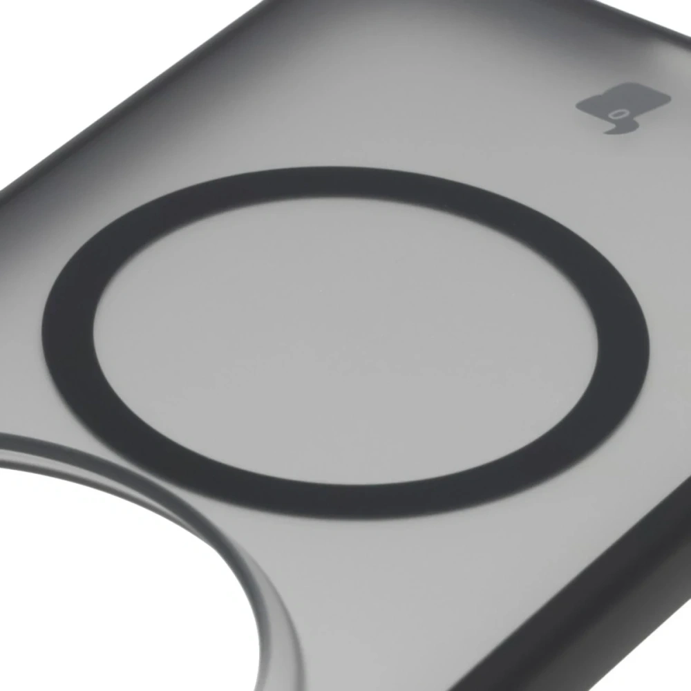 Etui z pierścieniem magnetycznym Bizon Case MatteO do Vivo X300 Pro przydymione-czarne