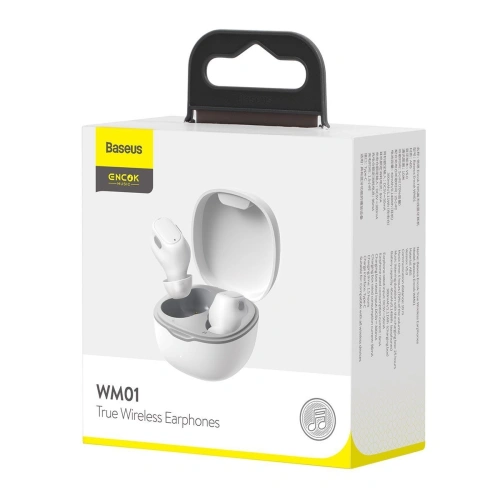 Kup Bezprzewodowe słuchawki Baseus Encok WM01, Bluetooth 5.0 (białe) - BSU1636WHT - {ean13} - Sklep Home Screen