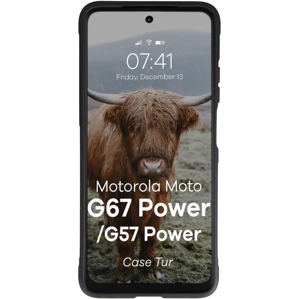 Pancerne etui Bizon Case Tur do Motorola Moto G57 Power / G67 Power czarne